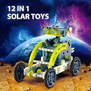 12 in1ソーラーロボットおもちゃ教育用DIYアセンブリキット子供用科学ビルディングセットSTEM科学実験キット - Product Image 2