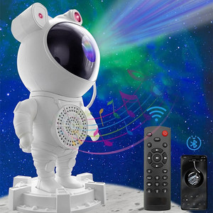 Lonvel 3-Eye SpacemanGalaxプロジェクターStarrySky Nightプロジェクター、リモートおよびタイマースターとムーンギャラクシーライト付き寝室用 - Product Image 2