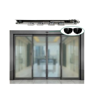 Operador deslizante automático de sistema de puerta de vidrio digital inteligente de servicio pesado moderno con sensor para centros comerciales Venta directa de fábrica - Product Image 4