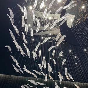 Светодиодная сетчатая цепь для свадебного зала, полное небо, звездное освещение, потолочное украшение, квадратная шестиугольная проволочная сетка, реквизит для отеля - Product Image 4