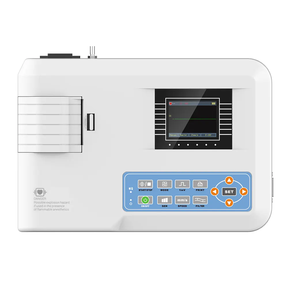 CONTEC ECG100G 휴대용 다 언어 공용영역 ecg 및 단 하나 채널 ECG 기계/EKG 단위