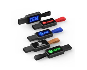 Nueva unidad flash USB LED con silicona a granel 4GB 8GB 16GB memoria Flash chip original logotipo personalizado Metal memorias usb - Product Image 3