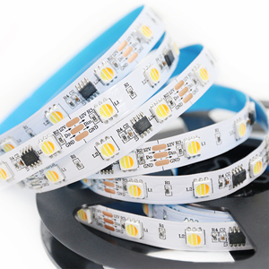 Üçlü renk CCT koşu su sıcak soğuk beyaz dijital Led şerit akan CW WW NW Tri renk 12/24V 5050 LED şerit işıklar - Product Image 1