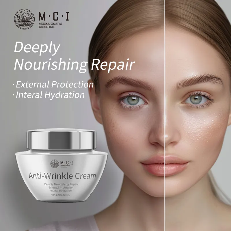 Private Label Vegan pelle organica Anti invecchiamento rughe alleggerimento sbiancante collagene elastina crema per il viso per il viso