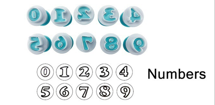 números azules