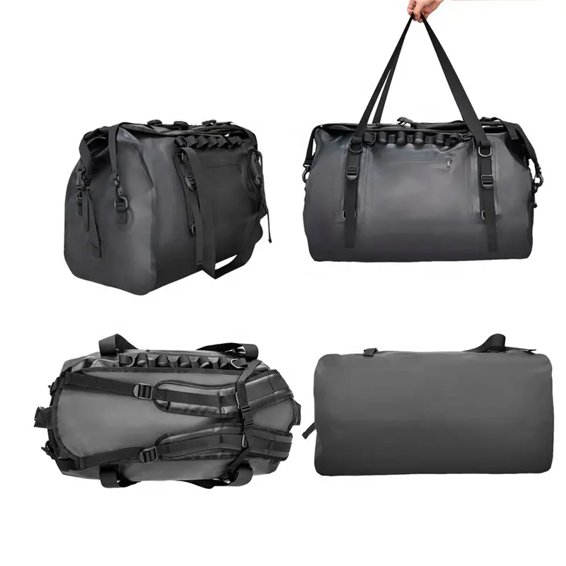 60L kích thước lớn bạt PVC IPX6 không thấm nước khô Ba Lô Túi Duffel cho Cắm Trại Đi Bộ Đường Dài du lịch