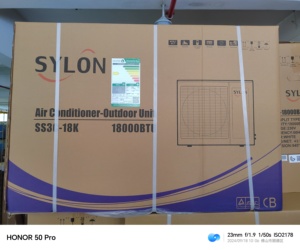 Sylon R32 isıtma soğutma 1 1.5 2 2.5 HP Ton AC Split tip AC ünitesi Sylon DC serisi Inverter klima - Product Image 4