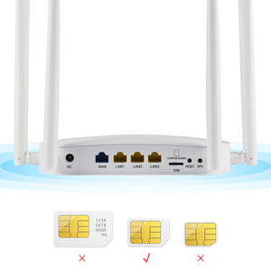 KuWFi, enrutador de velocidad Wi-Fi de 300Mbps con 16 dispositivos, red de alimentación CC, ranura para tarjeta SIM, nuevo diseño, enrutador WiFi inalámbrico 4G LTE, uso doméstico - Product Image 4