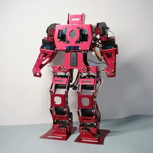 Arduinos programı için dijital direksiyon dişlisi insansı Robot ile Metal 15 Dof Biped Robot dövüşen Robot uzaktan kumanda savaş