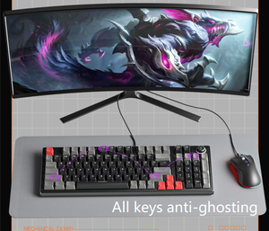 Rgb Retro <strong>Macro</strong> Switches Switch Tablet rainbow Backlit for Win Ios Gaming Switches Pc Gamers Transparent Mechanical <strong>Keyboard</strong> - Product Image 5