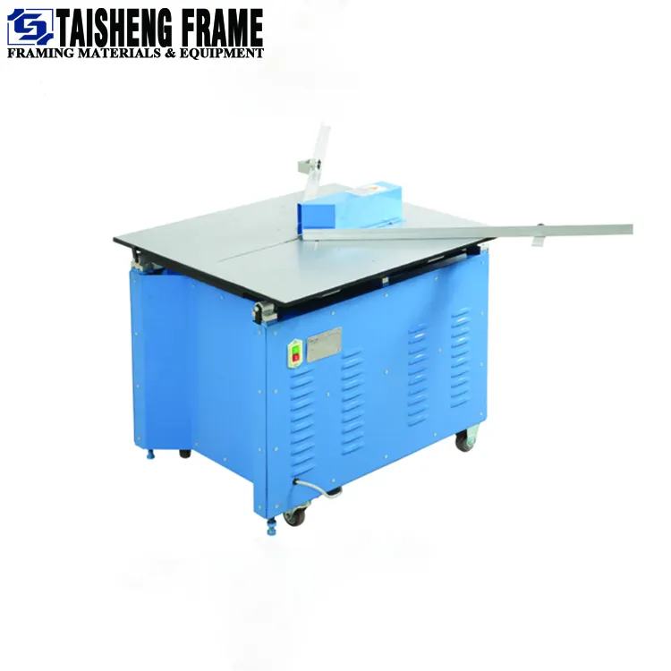 Máquina TS-J04 para cortar marcos de fotos, máquina de carpintería de mesa móvil con máquina eléctrica para moldear marcos PS