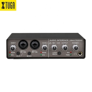 2021 Venta caliente de Audio Usb Audio sonido de estudio de grabación de la tarjeta de interfaz para vivir de transmisión - Product Image 1