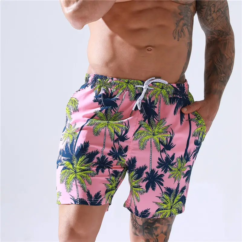 Pantalones cortos de playa para hombre, bañadores de secado rápido, ropa de baño, talla grande, verano, 2022