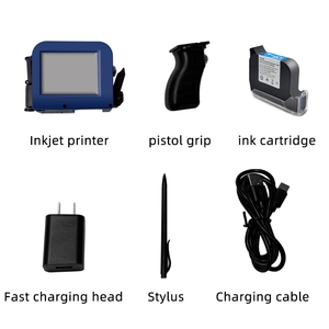12.7mm Handheld TIJ Mini Inkjet Printer Curved <strong>Design</strong> Carton Application Expired Date QR <strong>Code</strong> Batch Number Printing Solvent Ink - Product Image 4