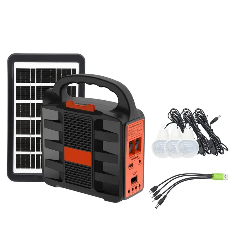 Mini outdoor activity solar kit Solar Panel Battery Solar Power kits System solar system with light