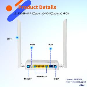 ONU GPON bán chạy kiểu 1GE+3FE+WIFI4 2.4G băng tần đơn <span class=keywords><strong>WIFI</strong></span> chip Realtek - Product Image 5