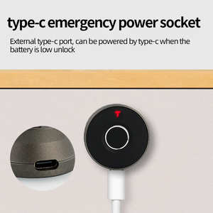 Baileji Keyless điện tử sinh trắc học vân tay ngăn kéo khóa cơ giới khóa tủ thông minh với giao diện USB - Product Image 5