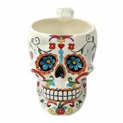 Özel porselen 3d kupa seramik meksika şeker kafatası 300ML kahve kupa