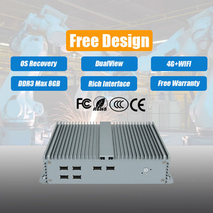 XT Industrial Mini Pc <strong>Thin</strong> <strong>Client</strong> IPC6000 With Processor Core Intel Bay Trail J1900 RJ45 LAN 4*COM RS232 VGA HD_MI MINI <strong>Computer</strong> - Product Image 1