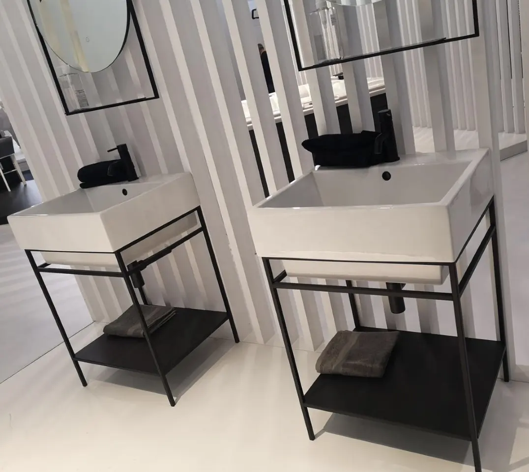 Waschtischschrank Mit aufsatzwaschbecken атласное черное консоль металлическая раковина для белый и черный дизайн ванной комнаты
