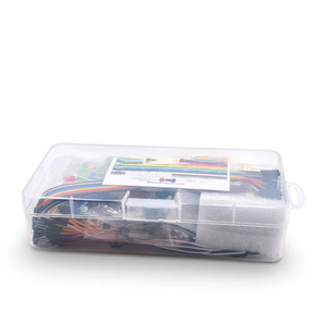Electronic Fun Basic Starter Kit mit 400-punkt Breadboard Cable Resistor Capacitor LED Potentiometer Box Packing - Product Image 2