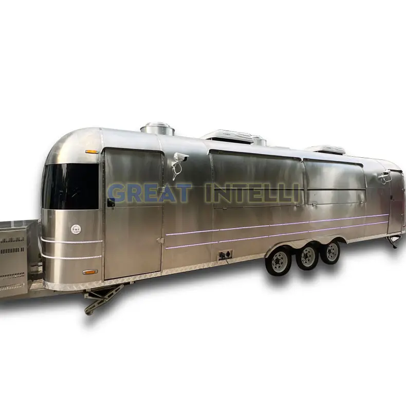 Fast catering pizza food track trailer mobile Restaurant food trailer airstream food truck acquisto