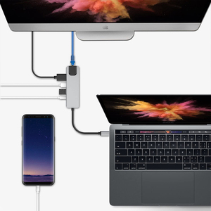 New 5-In-1 <strong>Type</strong>-C Multi-Function Docking Station PD 60W Fast Charging <strong>Computer</strong> Dock RJ45 <strong>Network</strong> 4K HD Port USB Hub - Product Image 4