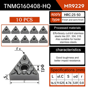 MRCM, gran oferta, cortadores de herramientas de torneado triangular, insertos de inserción de carburo de tungsteno duro de aleación para torno Cnc - Product Image 2