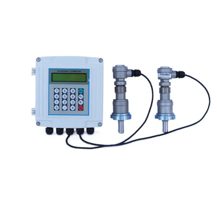 Medidor de flujo de agua ultrasónico inteligente Digital, medidor de flujo ultrasónico tipo inserción