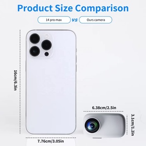 迷你摄像机1440P全高清录像机360 Go3摄像机，带触摸屏wifi DV小型4k动作运动摄像机 - Product Image 6