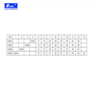 4-bit 8-field LCD schermo In linea FSTN segmento codice Display LCD - Product Image 5