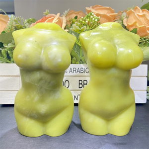 一括卸売クリスタルクラフトレモンジェイド女性モデル彫刻装飾品のカスタマイズを受け入れる