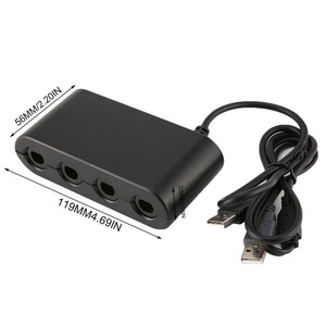 4 en 1 4-Adaptador convertidor Puerto interruptor de Nintendo para Wii U/pc/gamecube controlador Gamepad Venta caliente Adaptador convertidor - Product Image 5