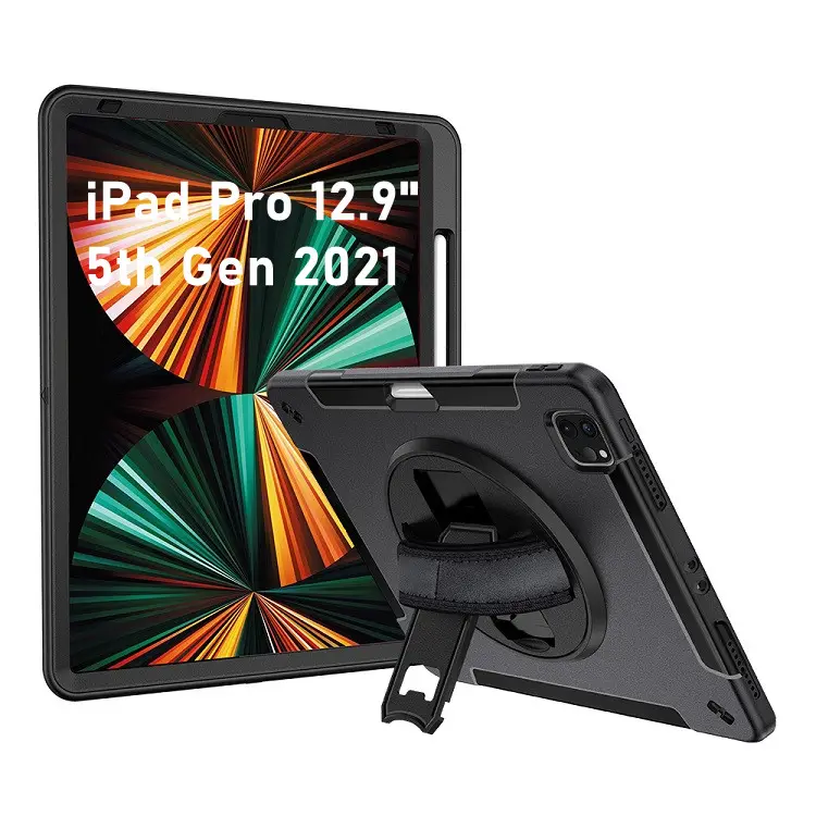 Miesherk ipad pro 12.9 case 2021: military grade heavy duty shockproof cover for ipad pro 12.9 inch 5th gen tablet case