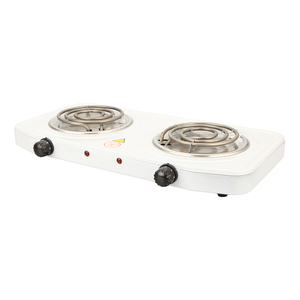 新型电炉迷你2000W 2燃烧器厨房白色炊具家用热板