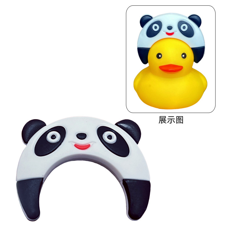 1 panda headpiece with adhesive backing