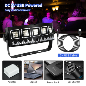 LED sahne çakarlı lamba süper parlak flaş RC aydınlatma ses aktif RGB parti aydınlatması düğün Xmas doğum günü kulübü DJ için - Product Image 4