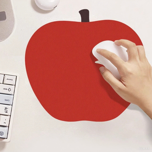 Sáng Tạo Thời Trang PU Da Hình Quả Táo Miếng Đệm Chuột Mới Phong Cách Không Thấm Nước Cách Nhiệt Mini Bảng Mat Cốc Cà Phê Mat - Product Image 5