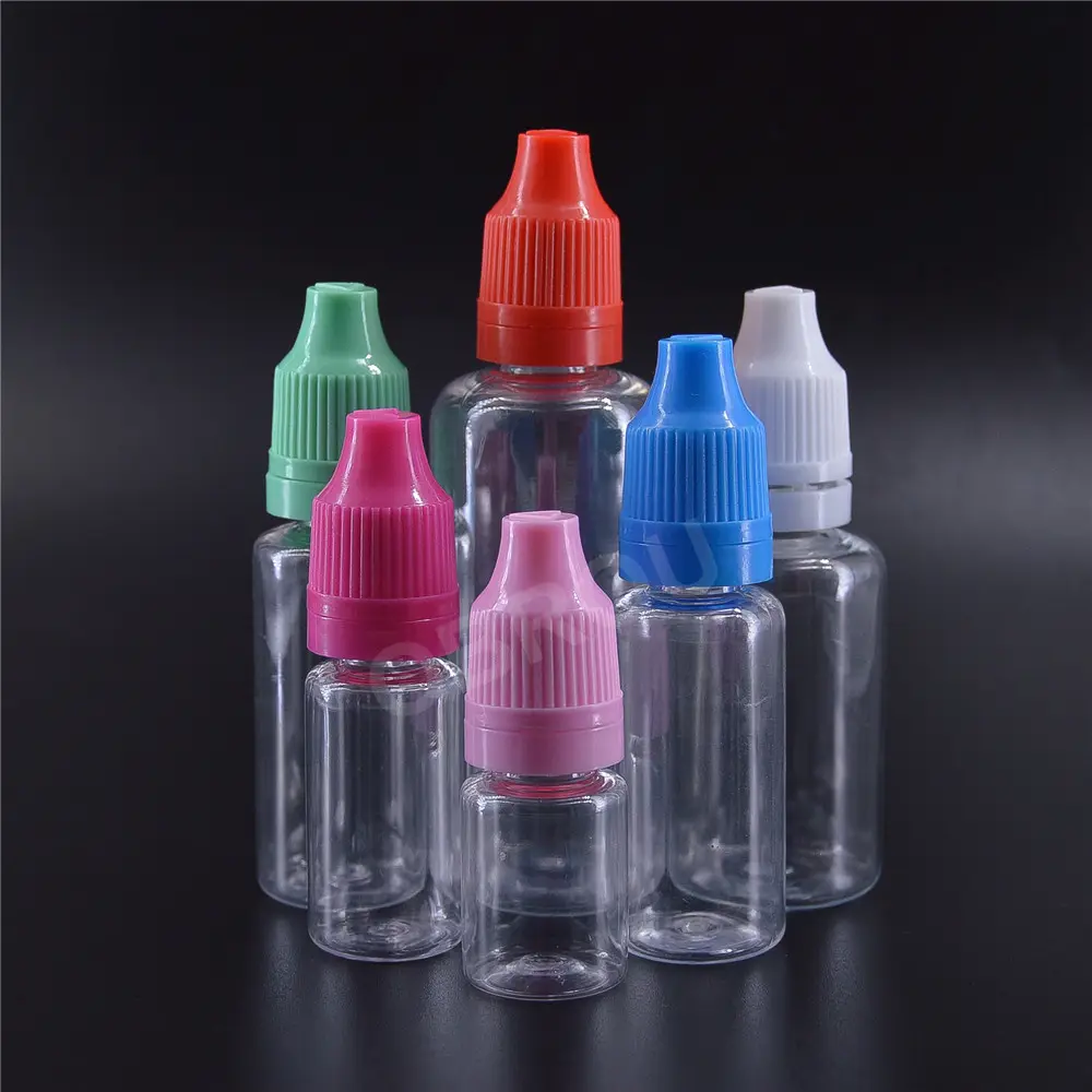 Großhandel Kunststoff Haustier 60ml Flaschen Flüssigkeits tropf flasche 5ml 10ml 15ml 20ml 30ml 50ml Plastik flüssigkeits tropfen flaschen