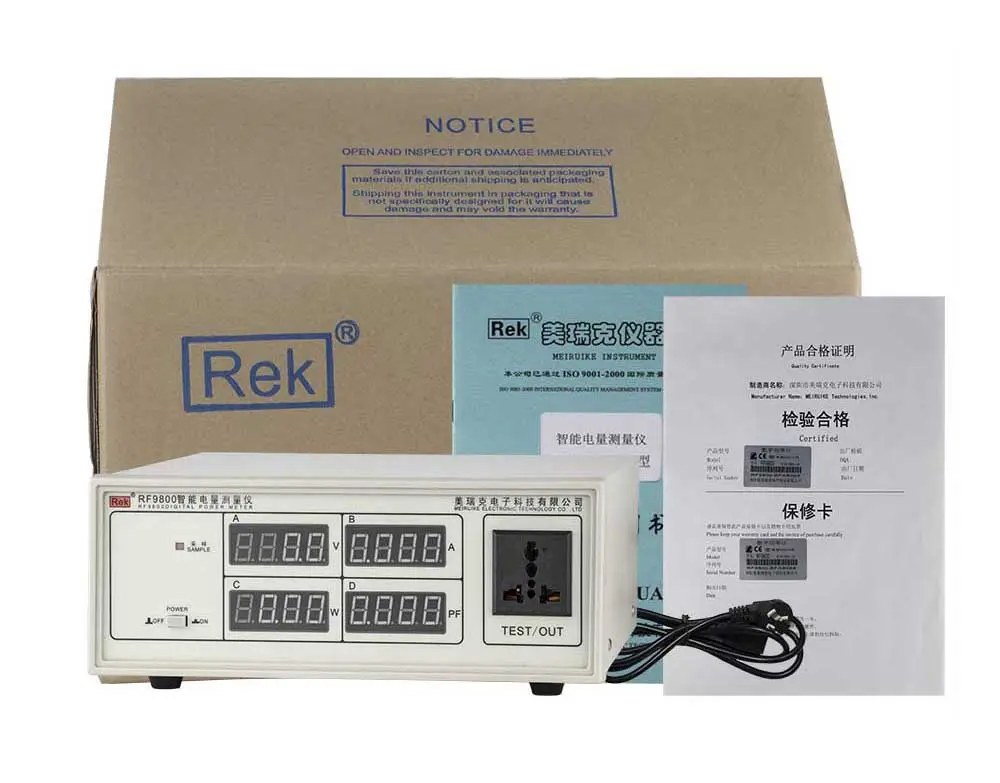 RF9800 dijital güç ölçer akıllı elektrik sayacı voltajı: 75V/150V/300V/600V