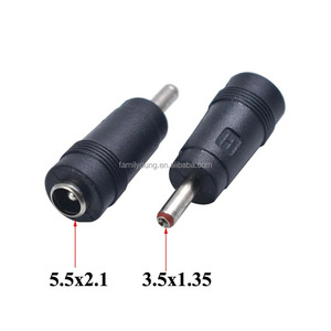 DC电源连接器适配器DC 3.5*1.35毫米公插头至5.5*2.1毫米母插孔转换器3.5*1.35 3.5x1.35电源适配器直 - Product Image 3
