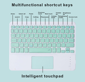 Mini Clavier sans fil rojo inalámbrico personalizado Azerty tablette numerique para adulto Clavier teclado inalámbrico de 10 pulgadas con panel táctil - Product Image 3