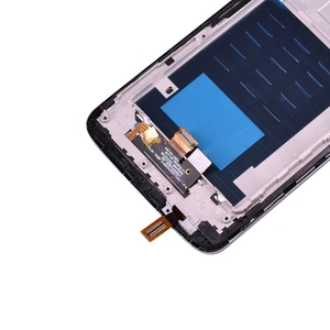 LG G2 D802 LCDディスプレイタッチスクリーンデジタイザーアセンブリ用オリジナルフレーム付き白黒LCDフレームなしG2D802用 - Product Image 2