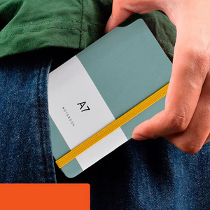 wholesale customized Simple small notepad pocket business <strong>notebook</strong> pen <strong>inserted</strong> portable <strong>notebook</strong> - Product Image 2