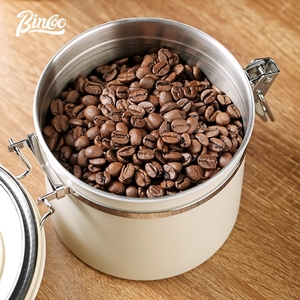 Bincoo ถังเก็บเมล็ดกาแฟแบบปิดผนึก, ถังเก็บผงกาแฟไอเสียทางเดียว1.2L/1.5L/1.8L - Product Image 4