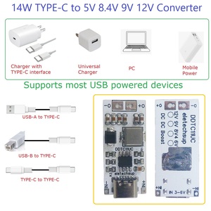 DDTC11UC 14W DC 5V a 6V 8.4V 9V 12V TYPE-C Boost DC-DC regolatore per Arduino Router Wifi IP Camera disco di rete NAS - Product Image 4