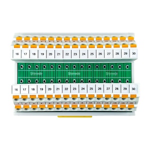 Shimede 30 canales 24VDC Bloque de terminales de doble capa en línea Enchufe tipo resorte Hecho de PC y nailon - Product Image 4