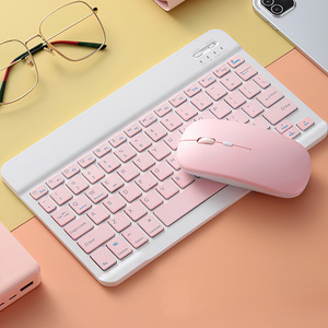 BT <strong>Keyboard</strong> for Apple <strong>Android</strong> Mobile Phone Universal Ultra-Thin Portable <strong>Keyboard</strong> with <strong>Mouse</strong> Set - Product Image 5