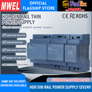 Smart MWEL HDR-30-12 30W 12V 2.5A HVAC Control <strong>Systems</strong> Din Rail SMPS Switching Power Supply - Product Image 2