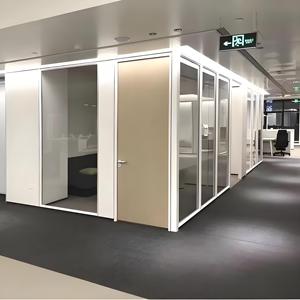 Modern Design Clear <strong>Modular</strong> Tempered Glass Office <strong>Partition</strong> Panel <strong>System</strong> for School Hospital &amp; Gym Dividers - Product Image 2